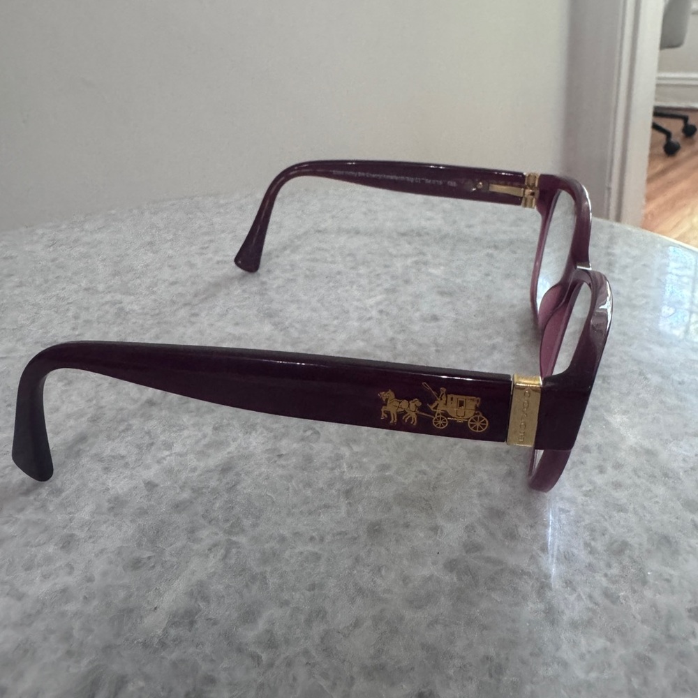 Coach Black Cherry Designer Glasses - Picture 2 of 16